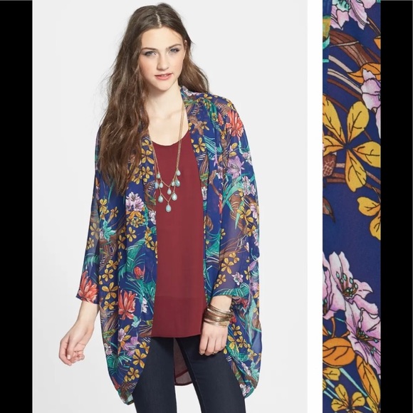 NWOT Hot & Delicious Floral Kimono Jacket - Picture 6 of 16